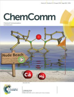 Naked Calcium and Magnesium: Highly Lewis acidic cationic alkaline earth metal complexes Jürgen Pahl, Steffen Brand, Holger Elsen and Sjoerd Harder, Chem. Commun. 2018, 54, 8685-8688.